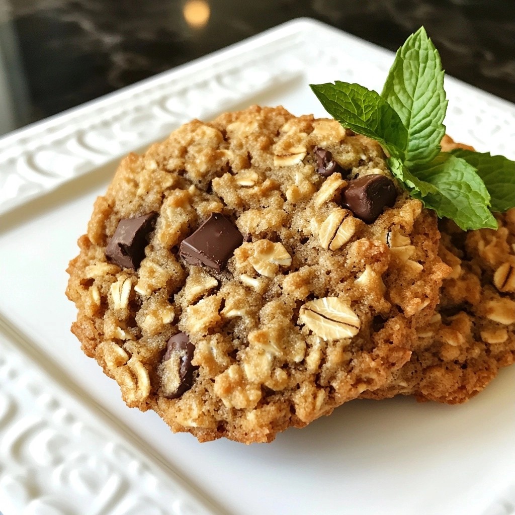 Chewy Schokoladenchip Cookies mit Haferflocken Rezept