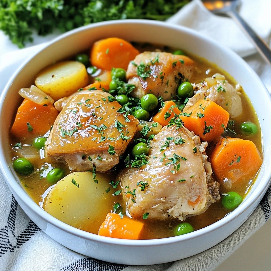 Herzhafter Slow Cooker Hähnchen Gemüseeintopf rezept