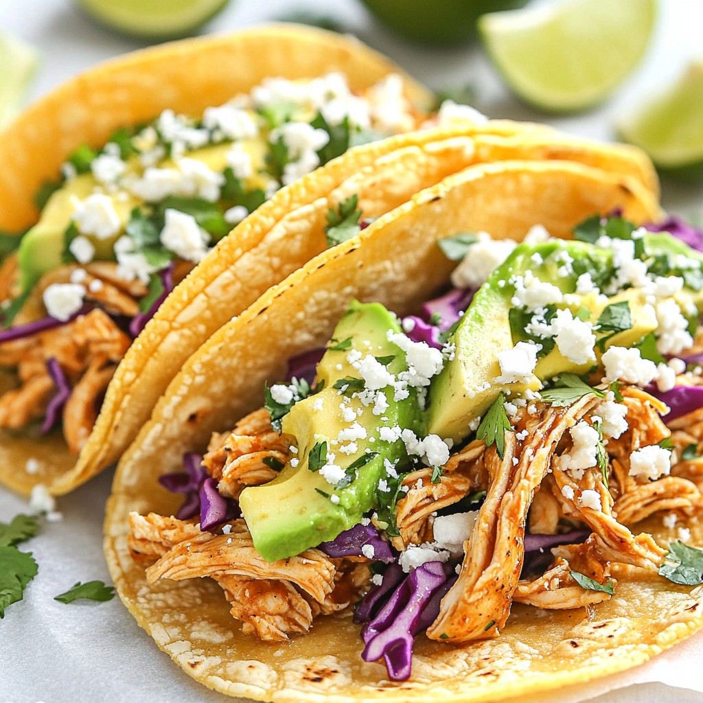 Honig-Limetten-Hühnchen-Tacos köstlich und einfach
