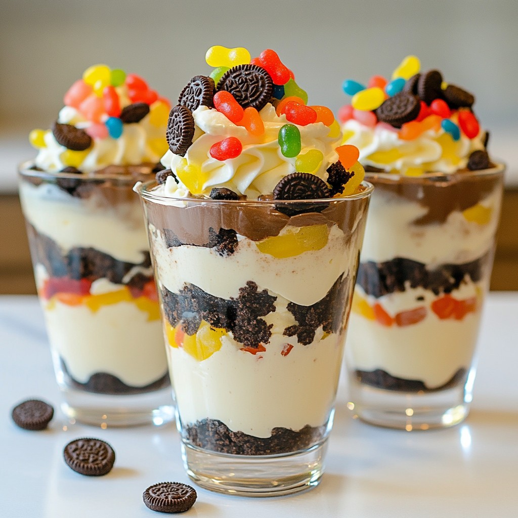 Oreo Dirt Cup Parfaits Einfaches und leckeres Dessert