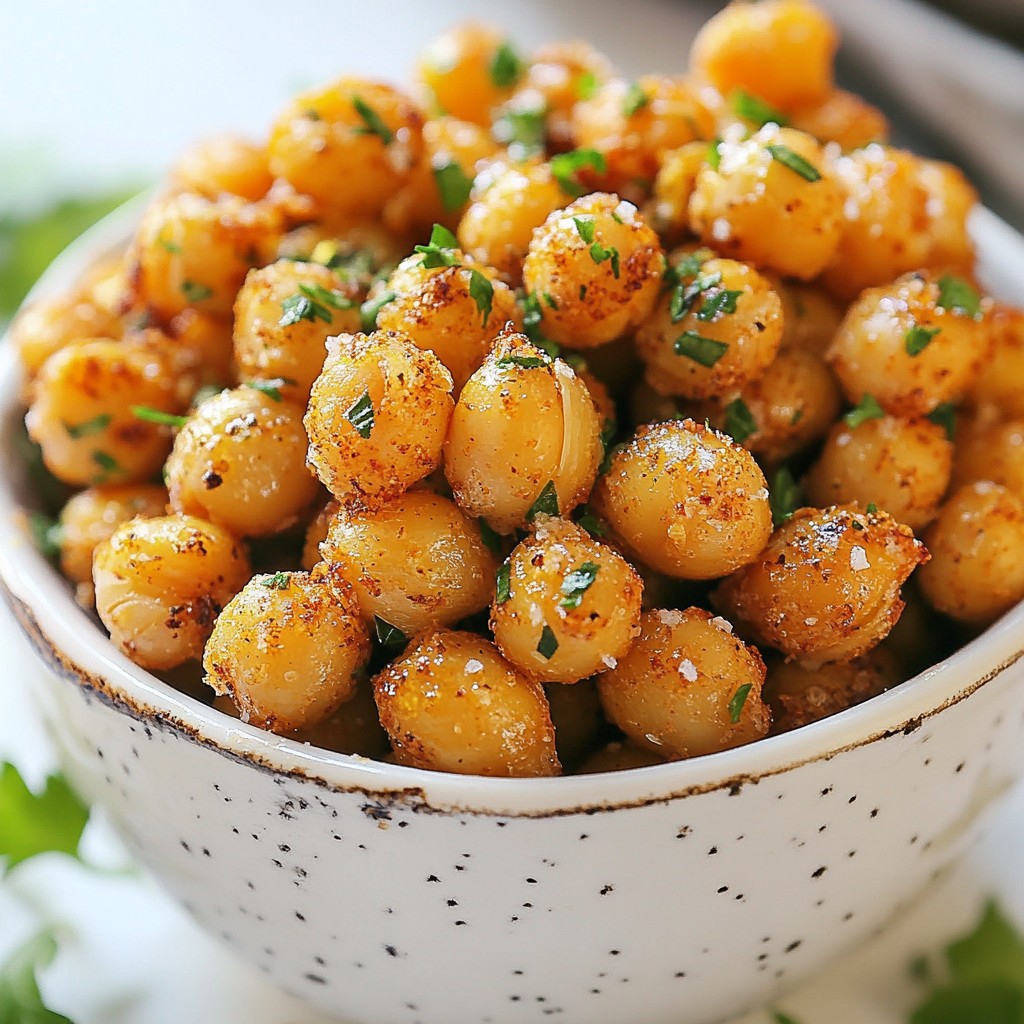 Ranch Roasted Chickpeas Snack Knusprig und Lecker