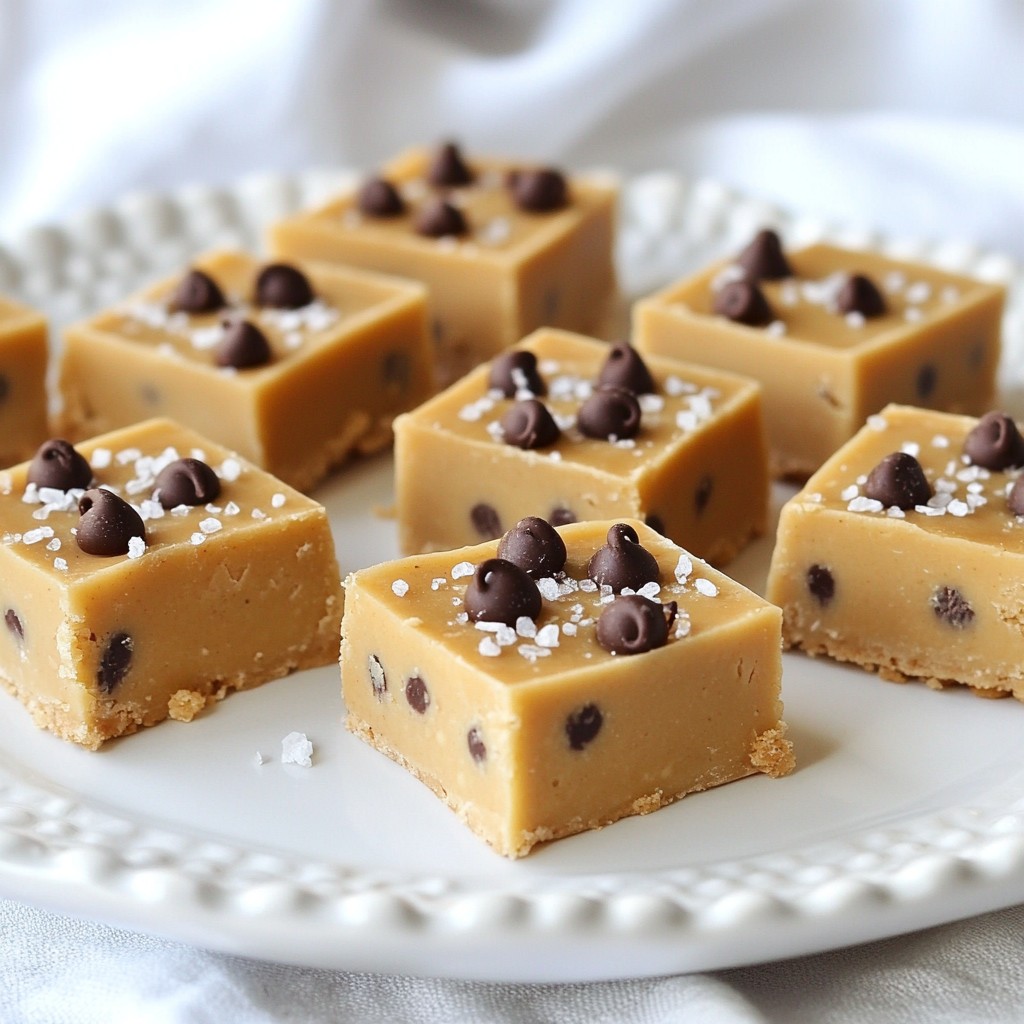 No-Bake Cookie Dough Fudge Einfach und Lecker