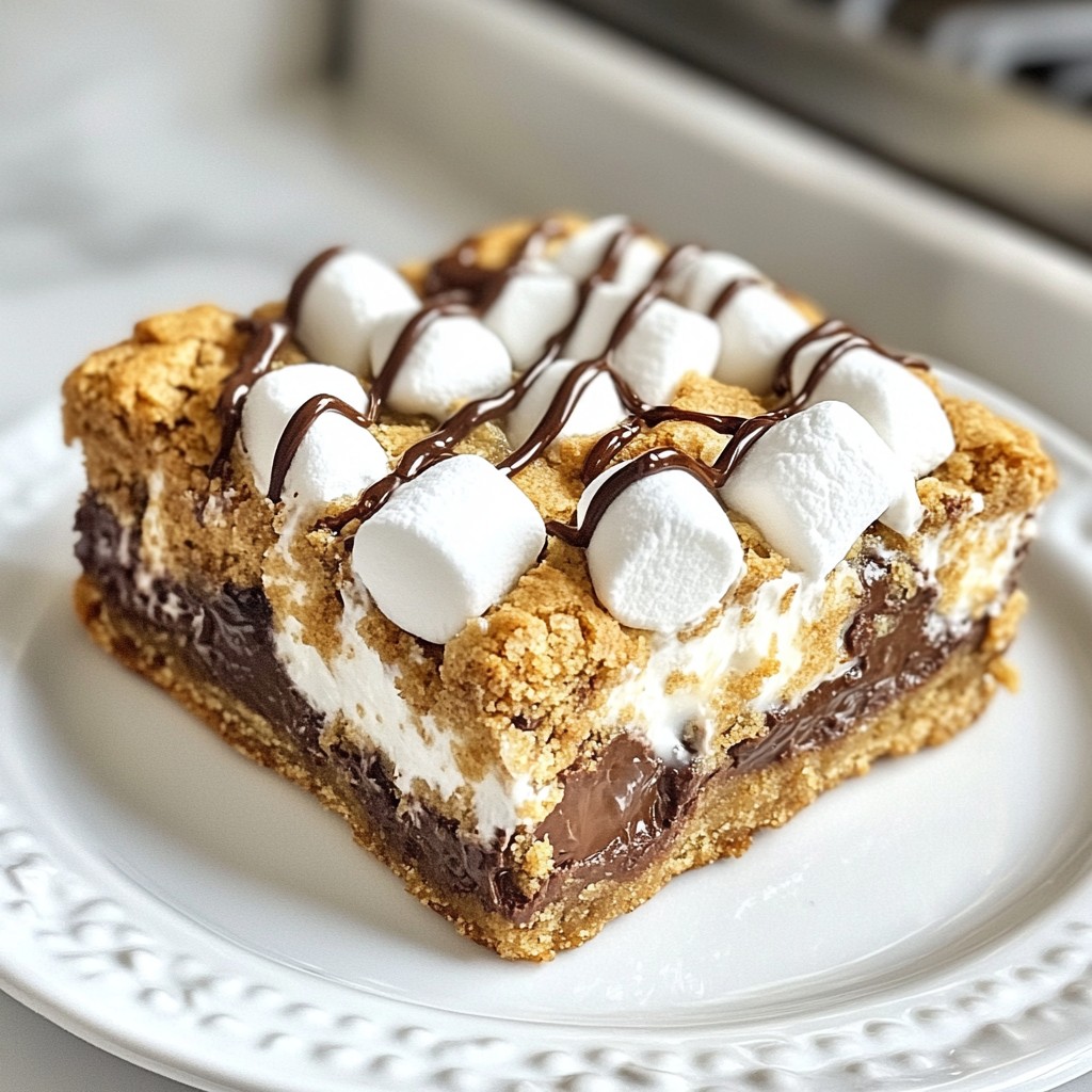 Köstliche S'mores Cookie Bars Einfach und Lecker