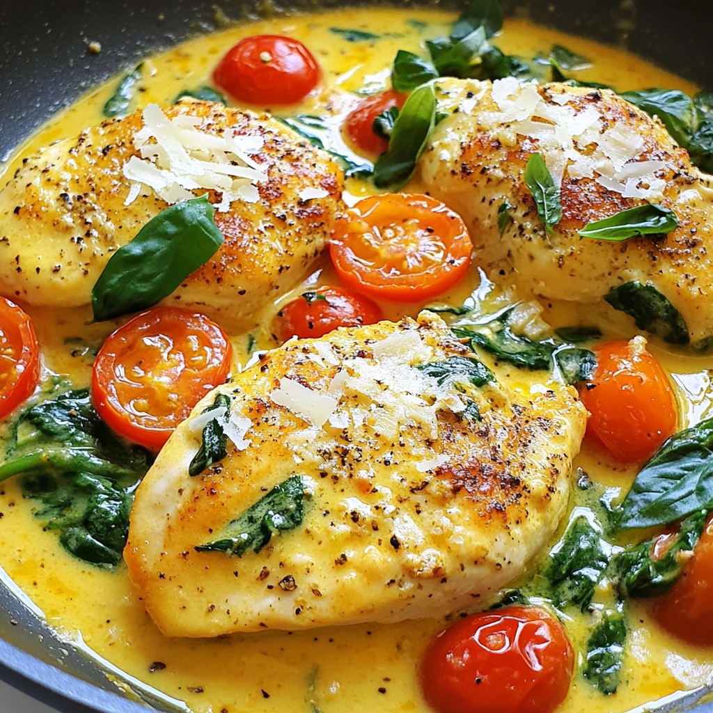 Leckeres One Pan Tuscan Garlic Chicken Rezept