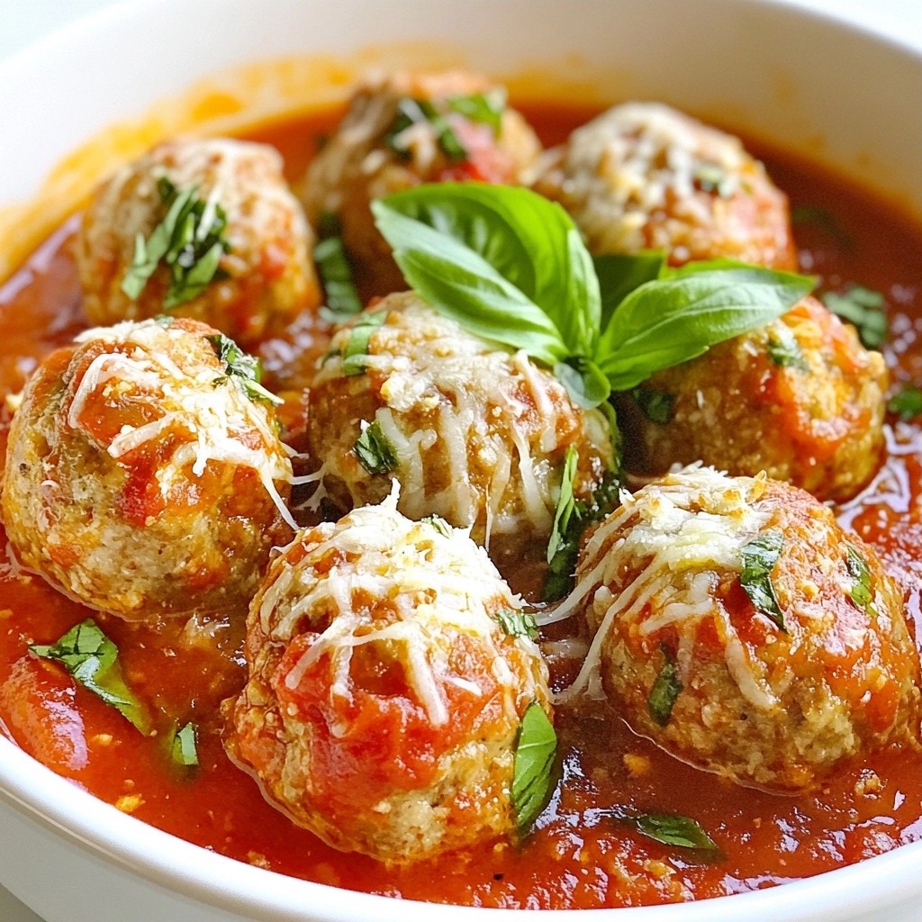 Savory Crockpot Turkey Meatballs in Marinara Sauce