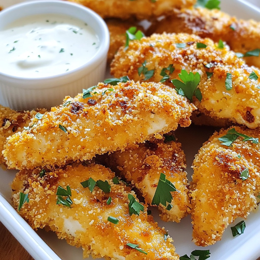 Crunchy Ranch Chicken Tenders Knusprig und Lecker