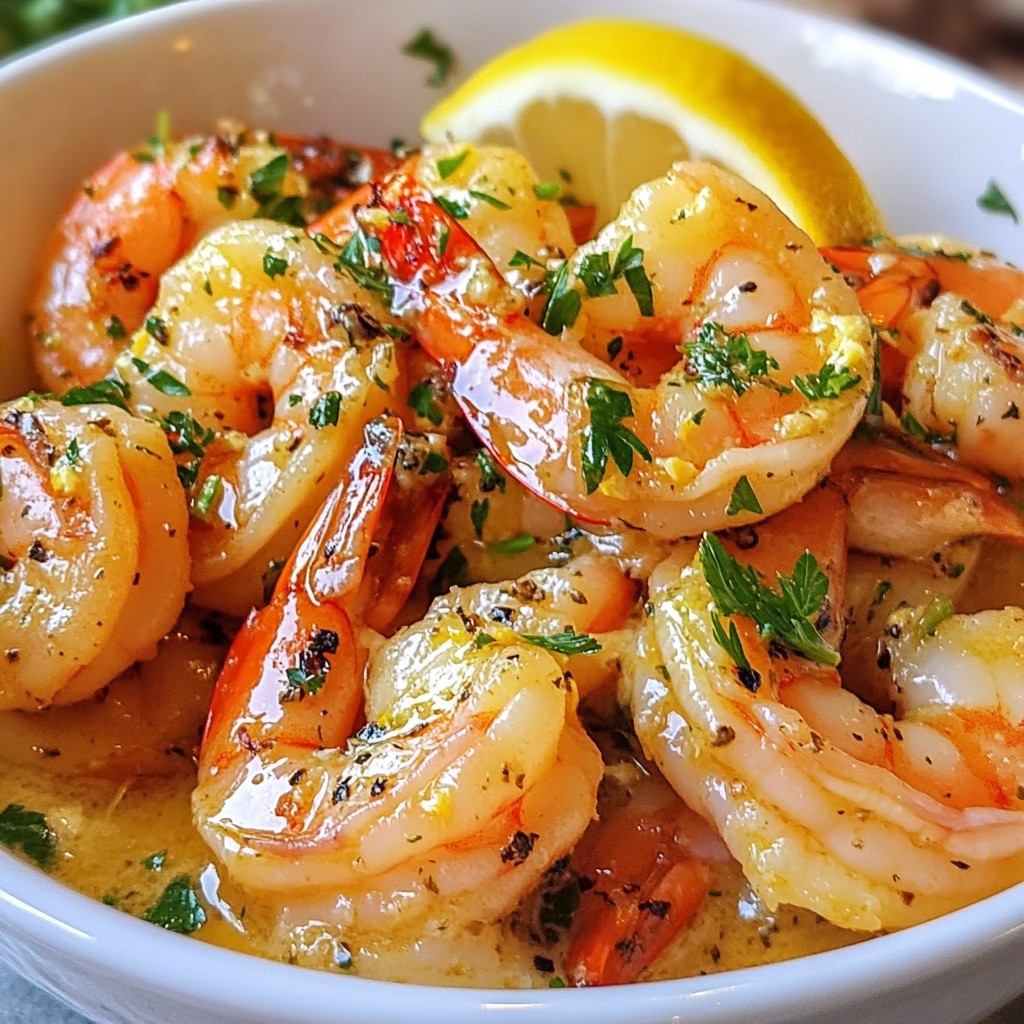 Minute Garlic Butter Shrimp Schnelle und köstliche Mahlzeit