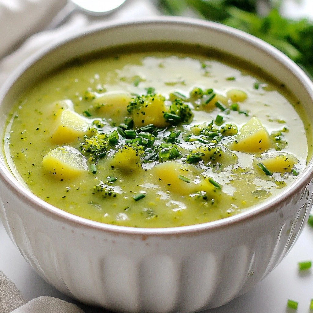 Set and Forget Creamy Broccoli Leek Soup Rezept