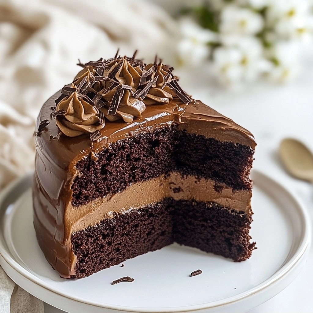 Fudgy Schokoladenkuchen mit Kaffeecreme Genussrezept