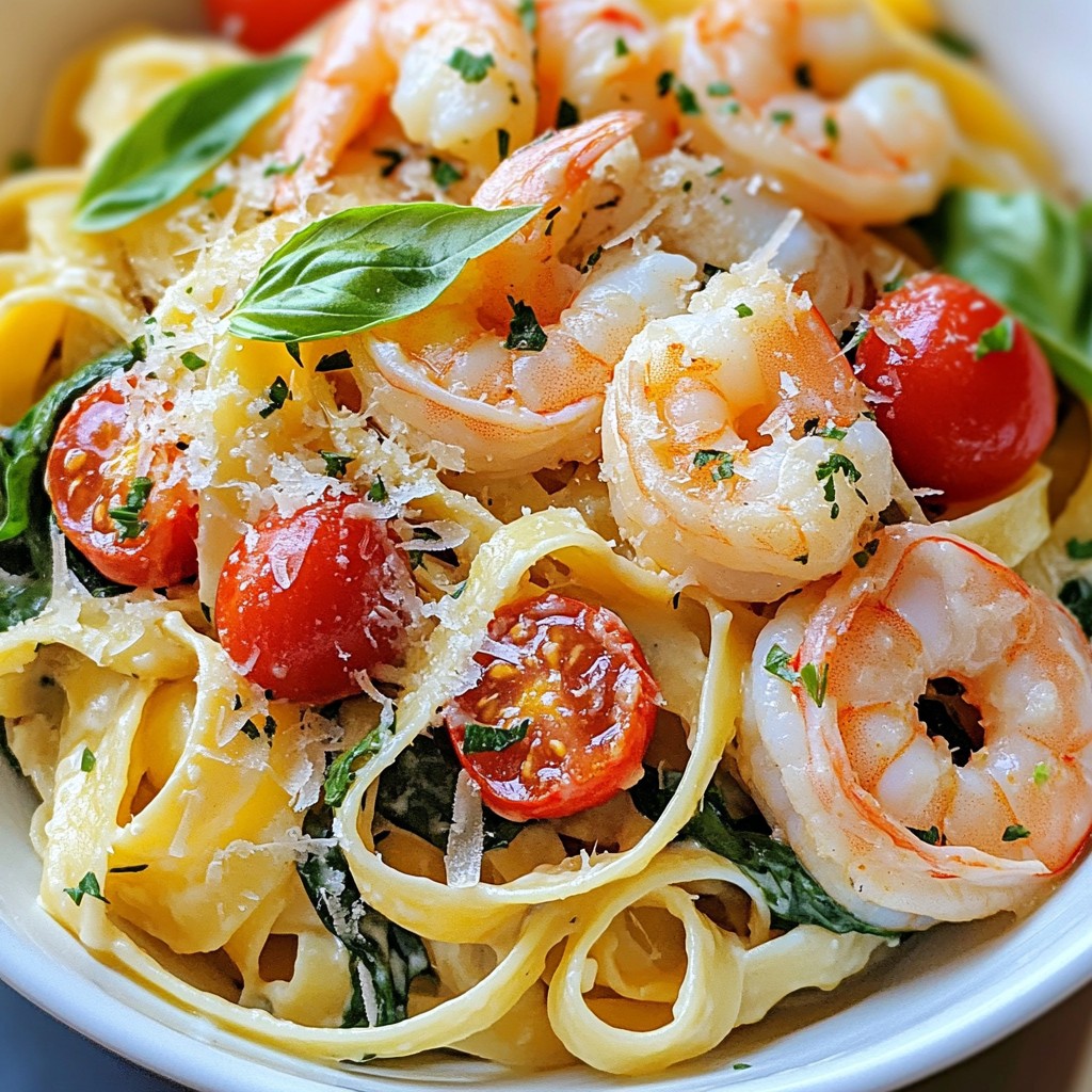 Cremige Toskanische Garnelen-Pasta Einfache und Köstliche