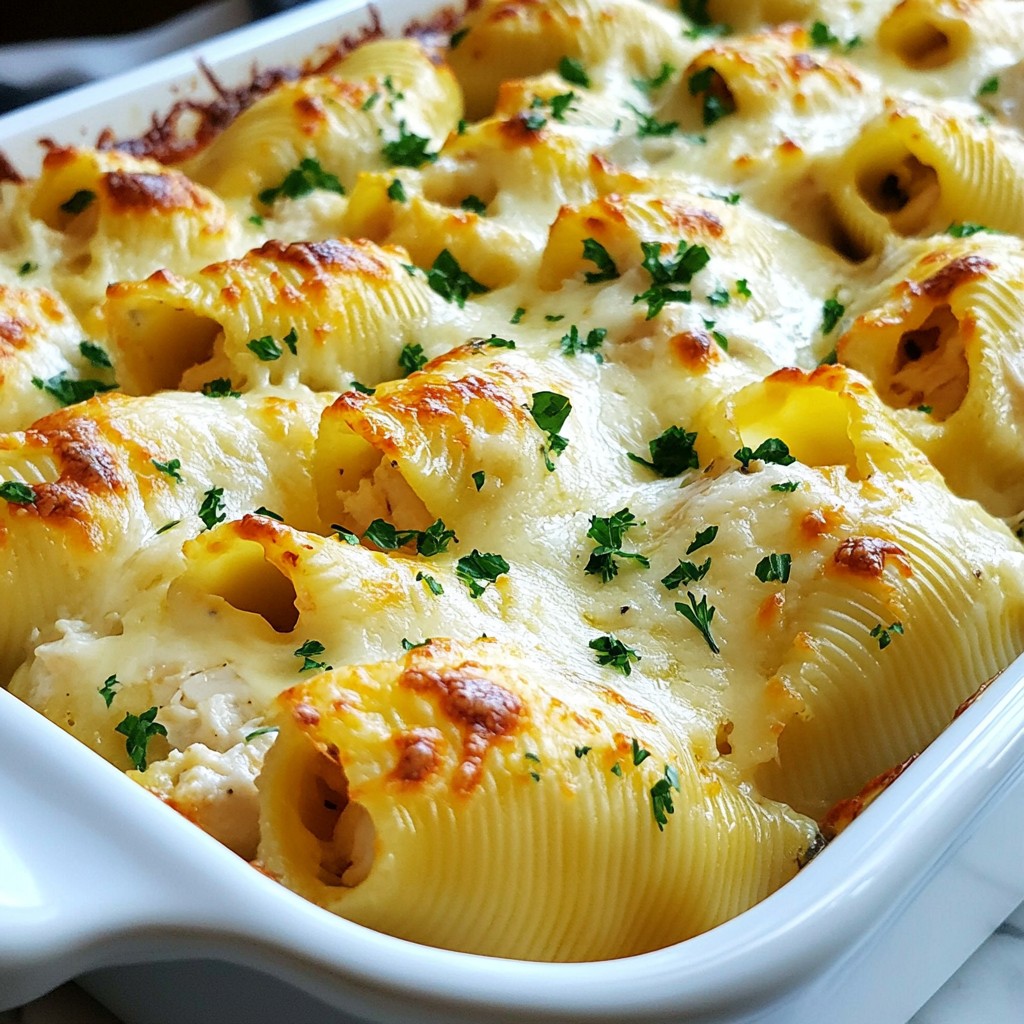 Chicken Alfredo Stuffed Shells Leckeres Rezept