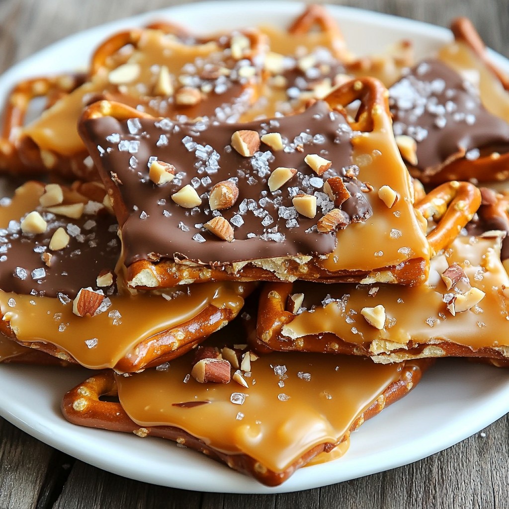 Salted Caramel Pretzel Bark Einfaches Rezept zum Genießen