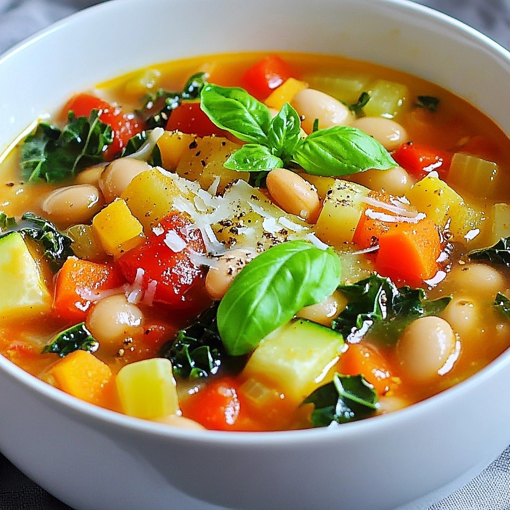 Reichhaltige Slow Cooker Tuscan Gemüsesuppe Rezept