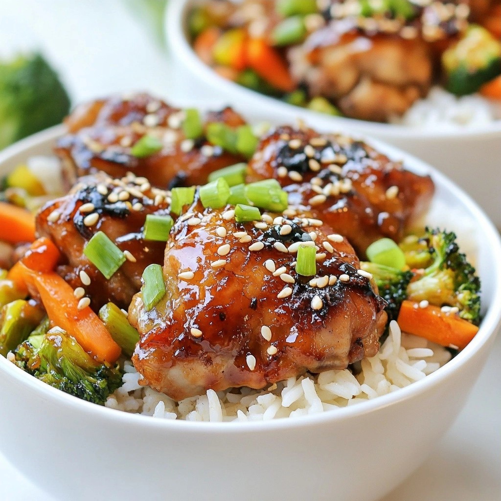 Set and Forget Asian Chicken and Rice Bowls Lecker Rezept
