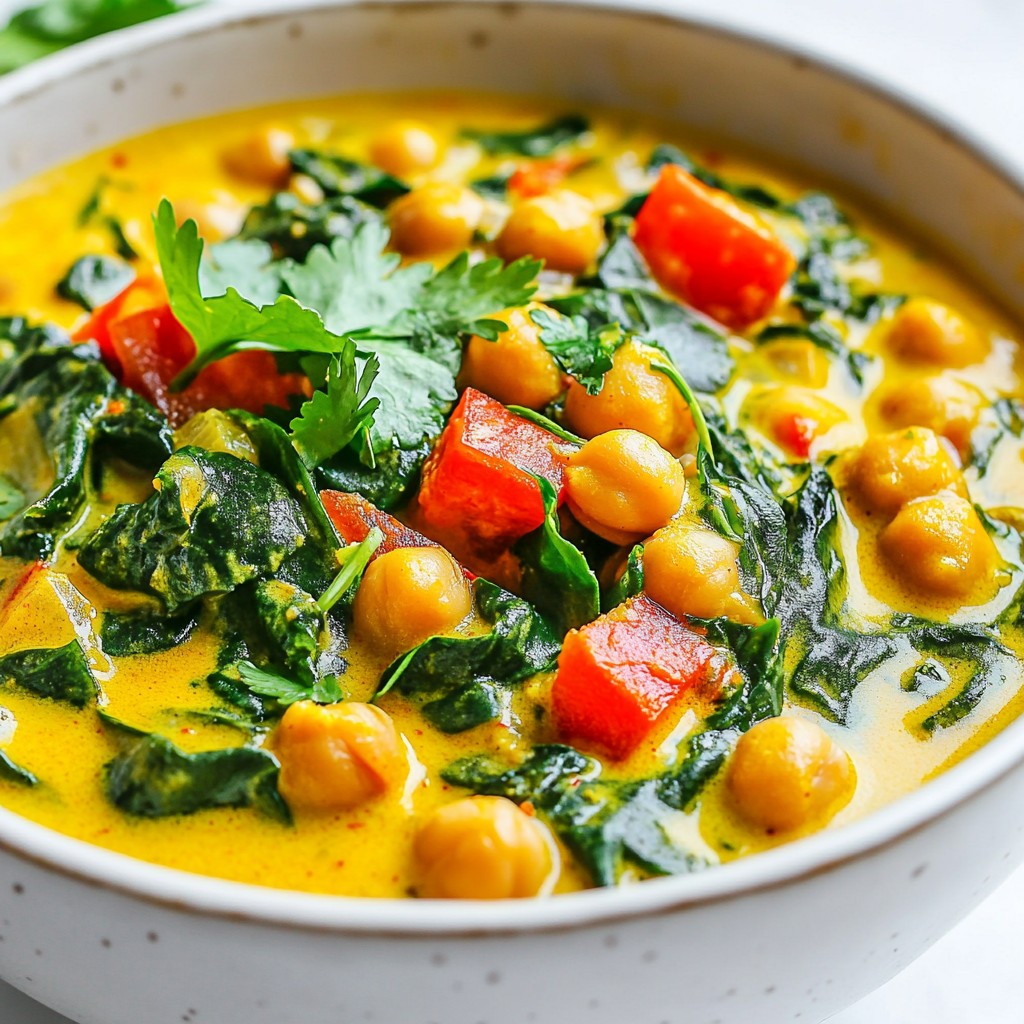 Coconut Curry Chickpea Stew Einfach und Nahrhaft