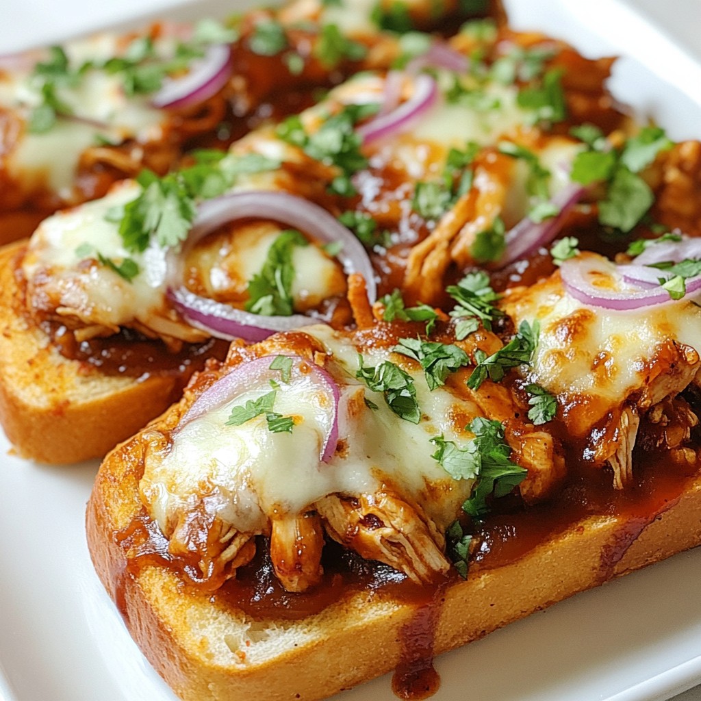 BBQ Chicken French Bread Pizza Lecker und Einfach