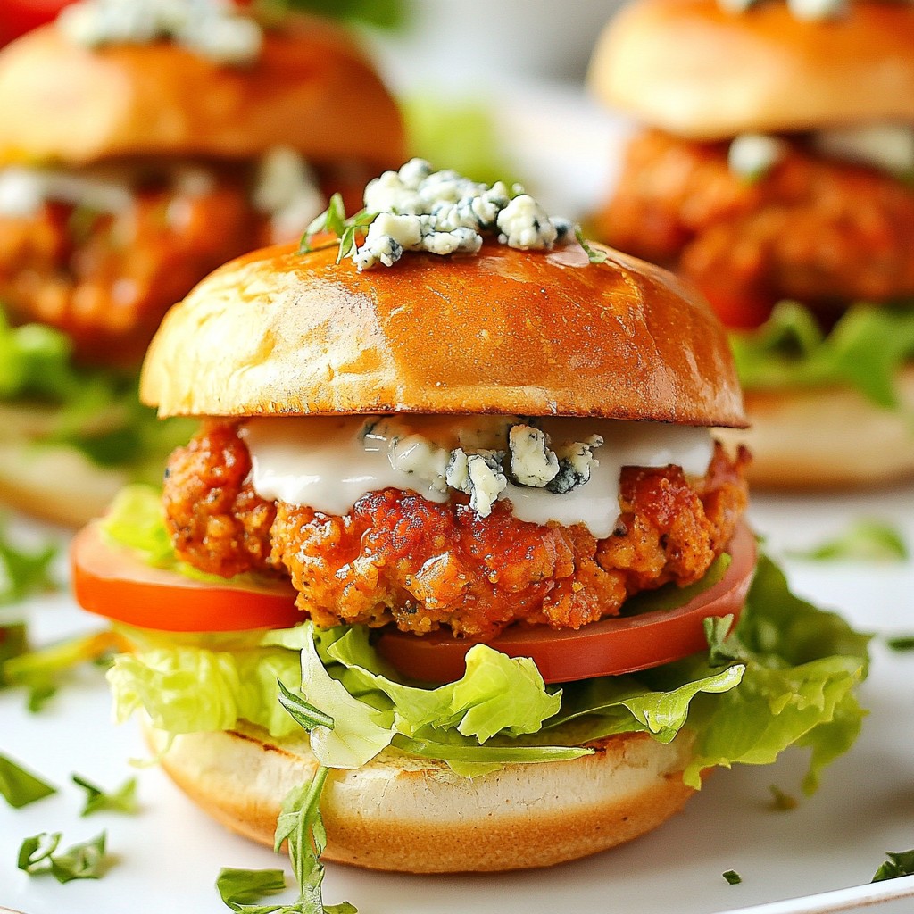 Buffalo Ranch Chicken Sliders Einfache Genussmomente