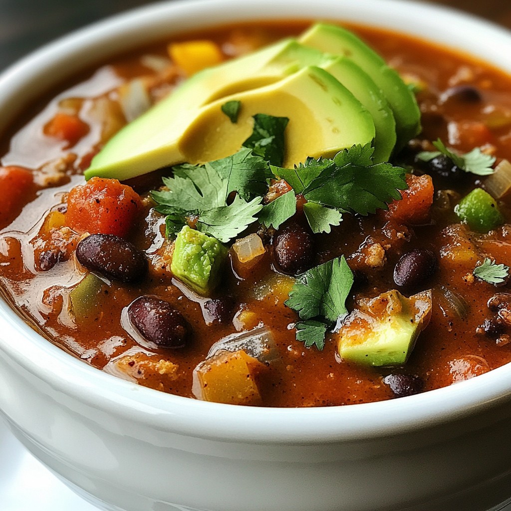 Zesty Crockpot Black Bean Chili Schmackhafte Freude