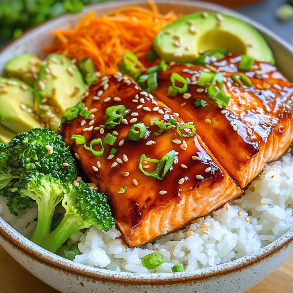 Teriyaki Salmon Bowls Schnell und Einfach Zubereiten