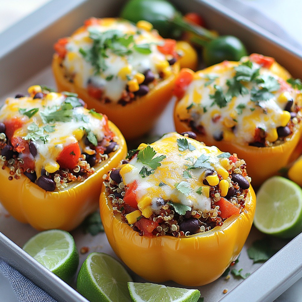 Southwest Stuffed Peppers Einfache und gesunde Mahlzeit