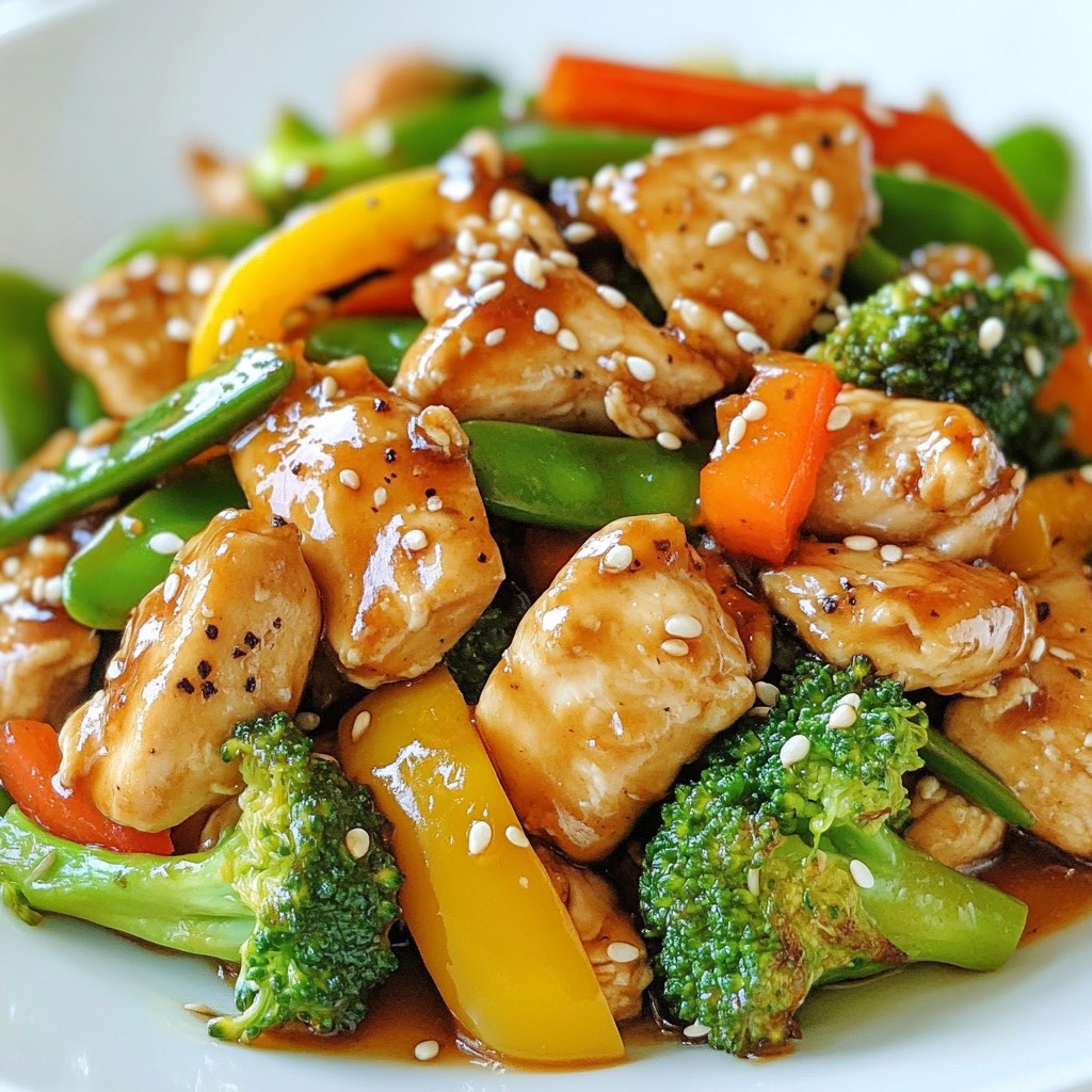Teriyaki Chicken Stir Fry Schnelles und Einfaches Rezept