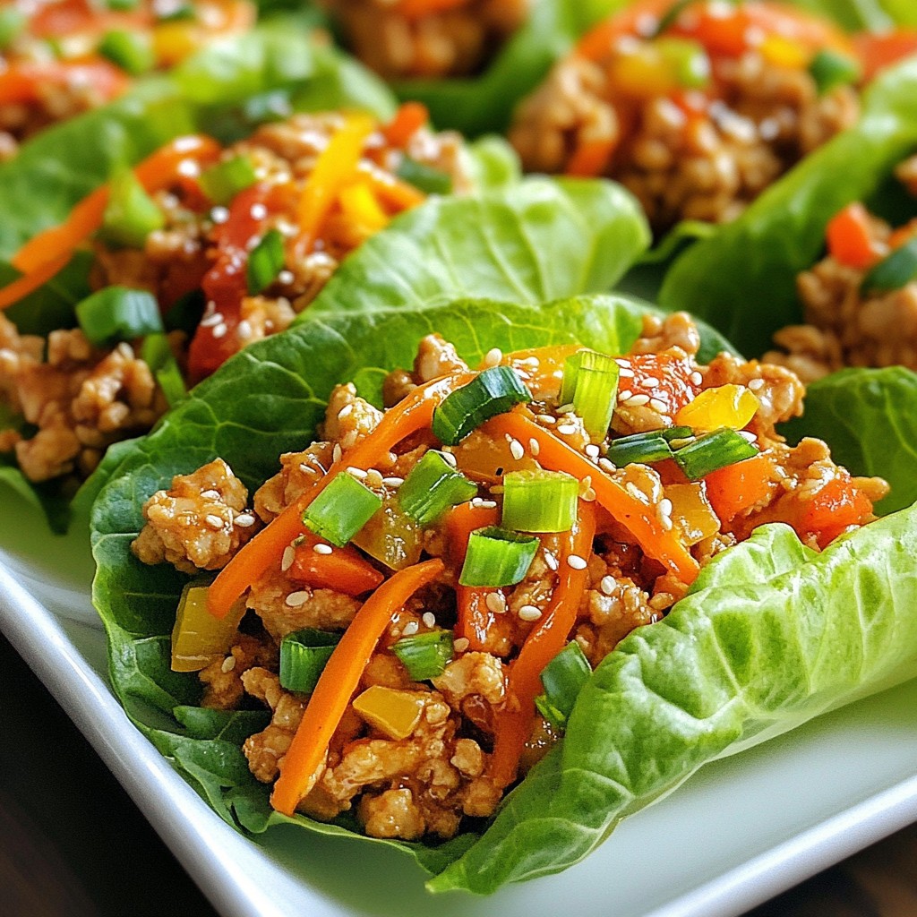 Teriyaki Chicken Lettuce Wraps Leckeres Rezept