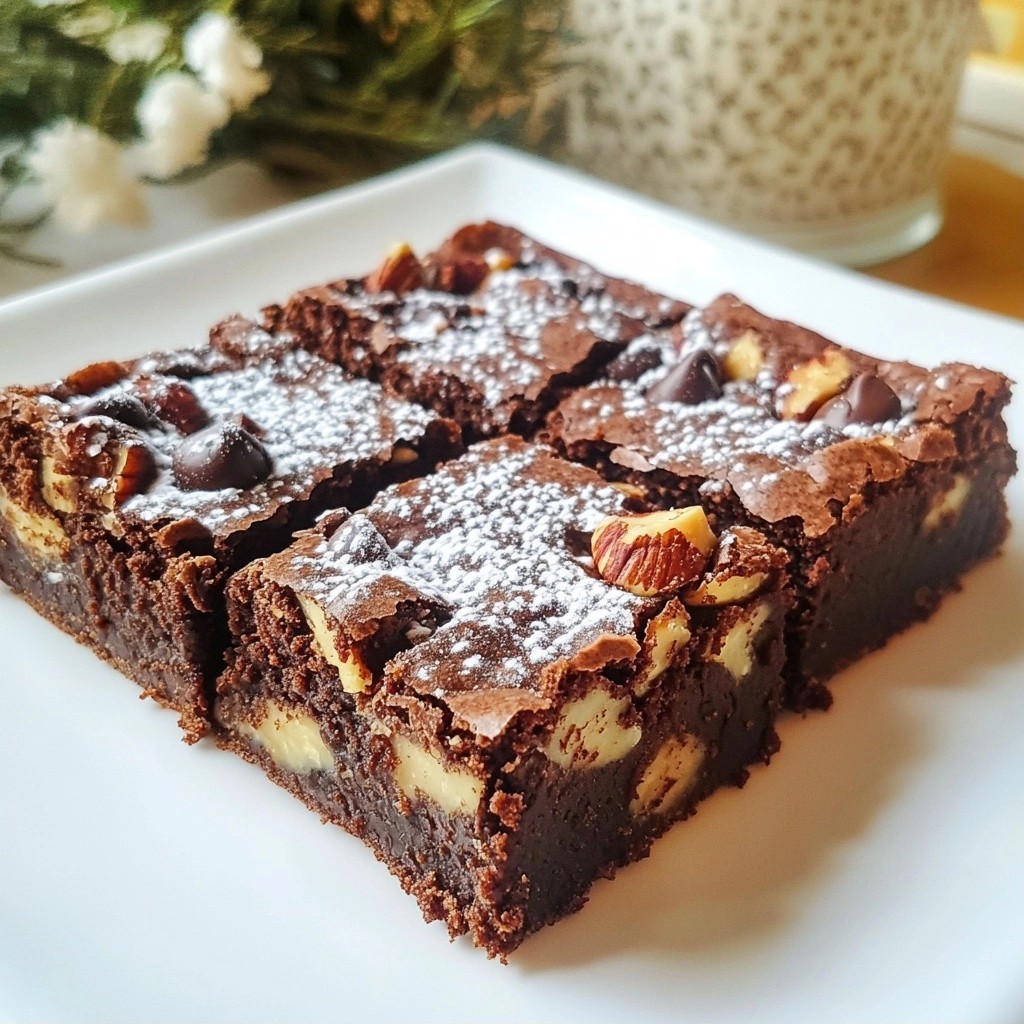 Knusprige Schokoladenchip Brownies mit Pekannuss Rezept