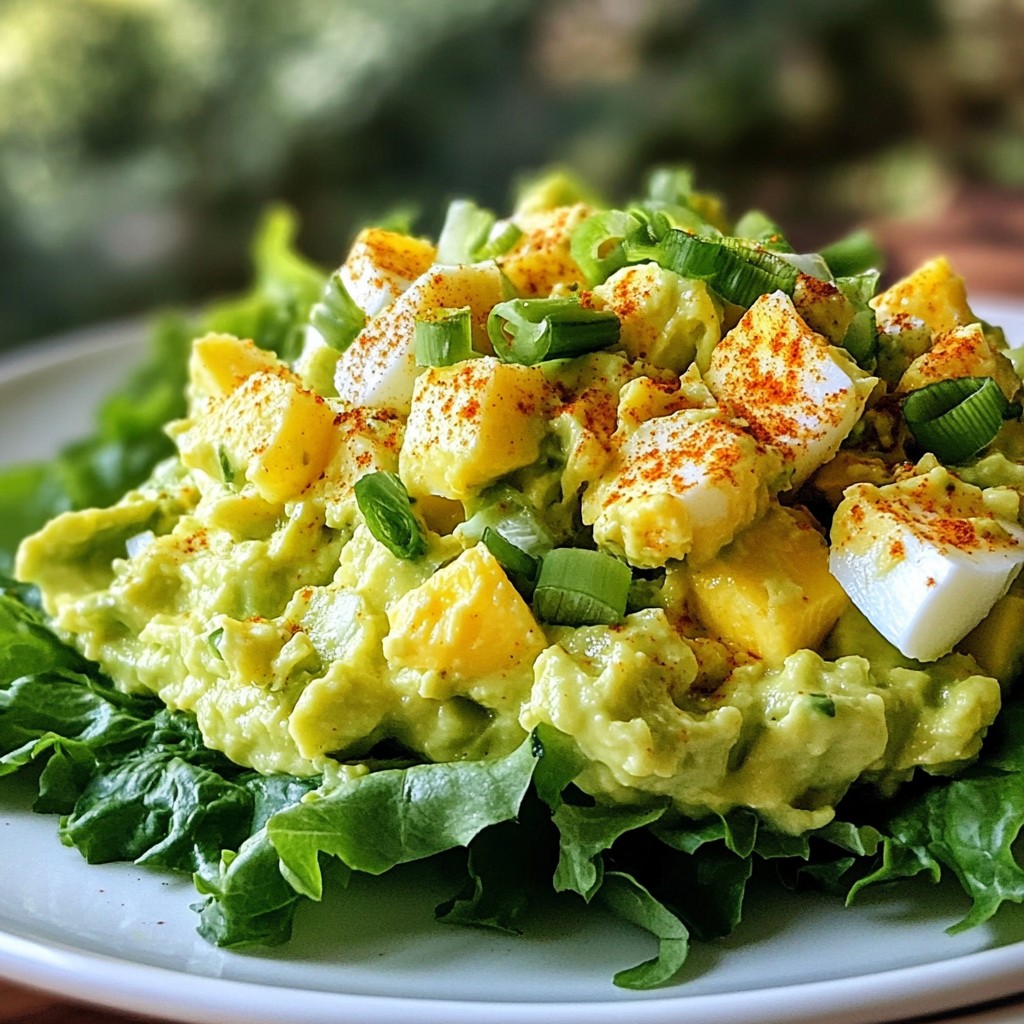 Einfache Avocado-Ei-Salat gesunde und leckere Lösung