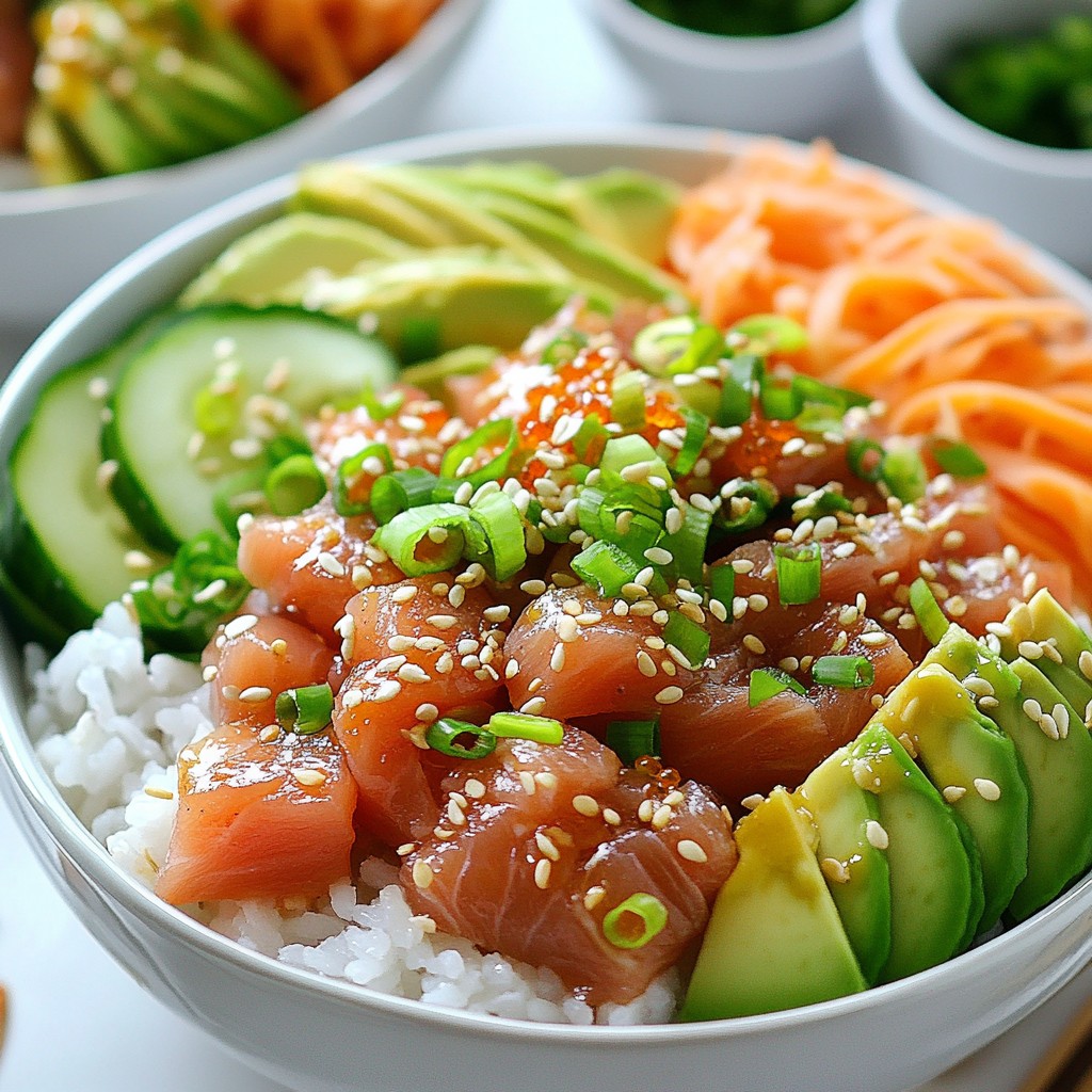 Würzige Thunfisch-Sushi-Schalen Einfaches Rezept