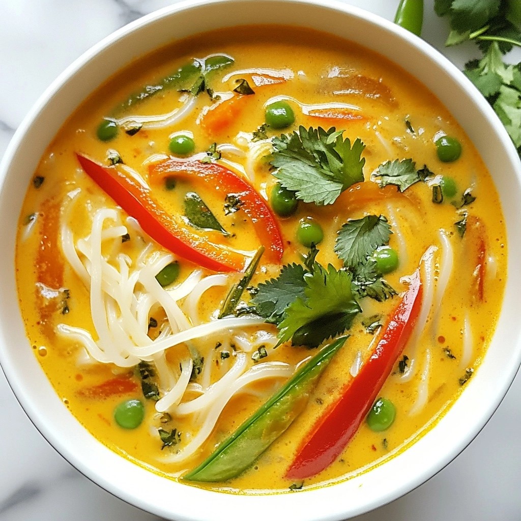 Creamy Slow Cooker Thai Red Curry Soup Rezept schnell