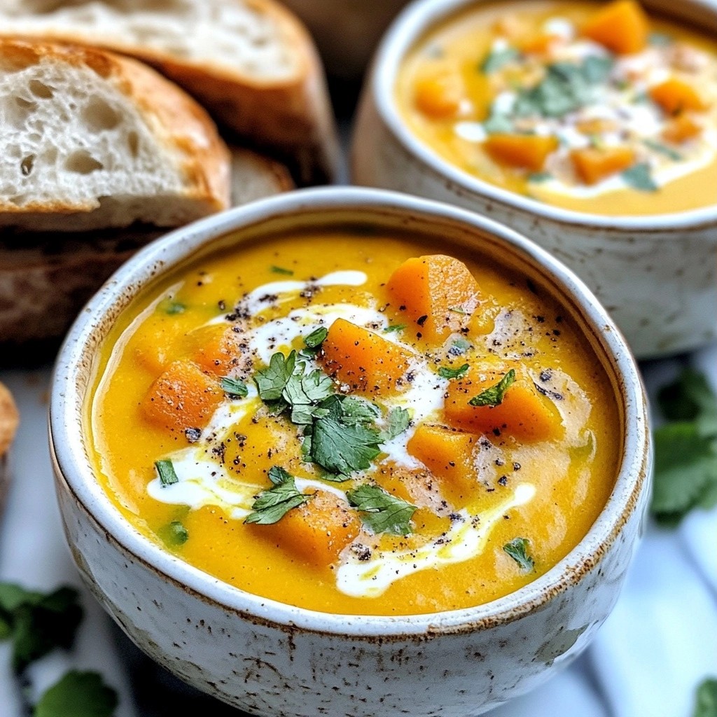 Flavorful Crockpot Curry Butternut Squash Soup Rezept