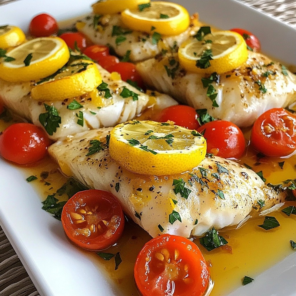 Savory Crockpot Lemon Garlic Fish Fillets Rezept