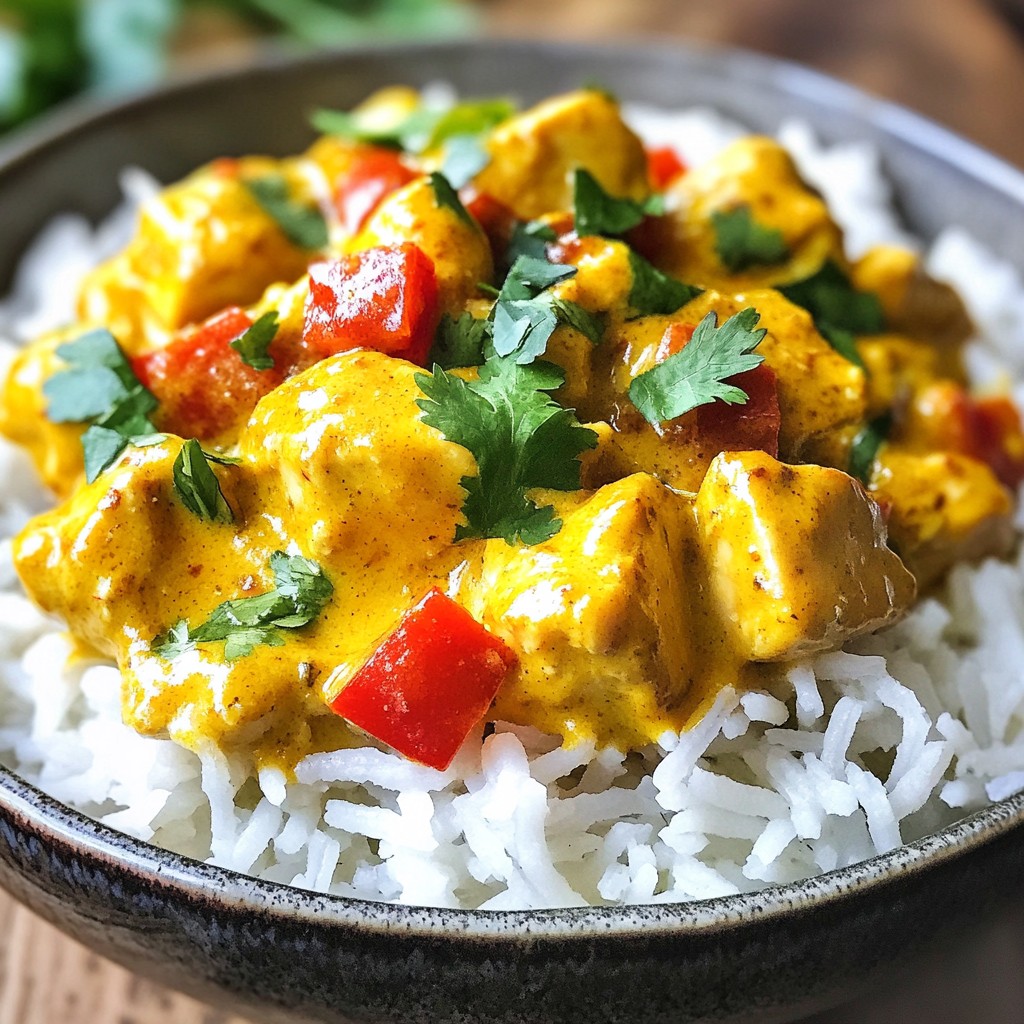 Spicy Slow Cooker Chicken Curry Delight Rezept einfach