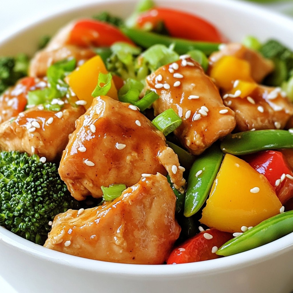 Aromatic Crockpot Ginger Chicken Stir Fry Genussgericht