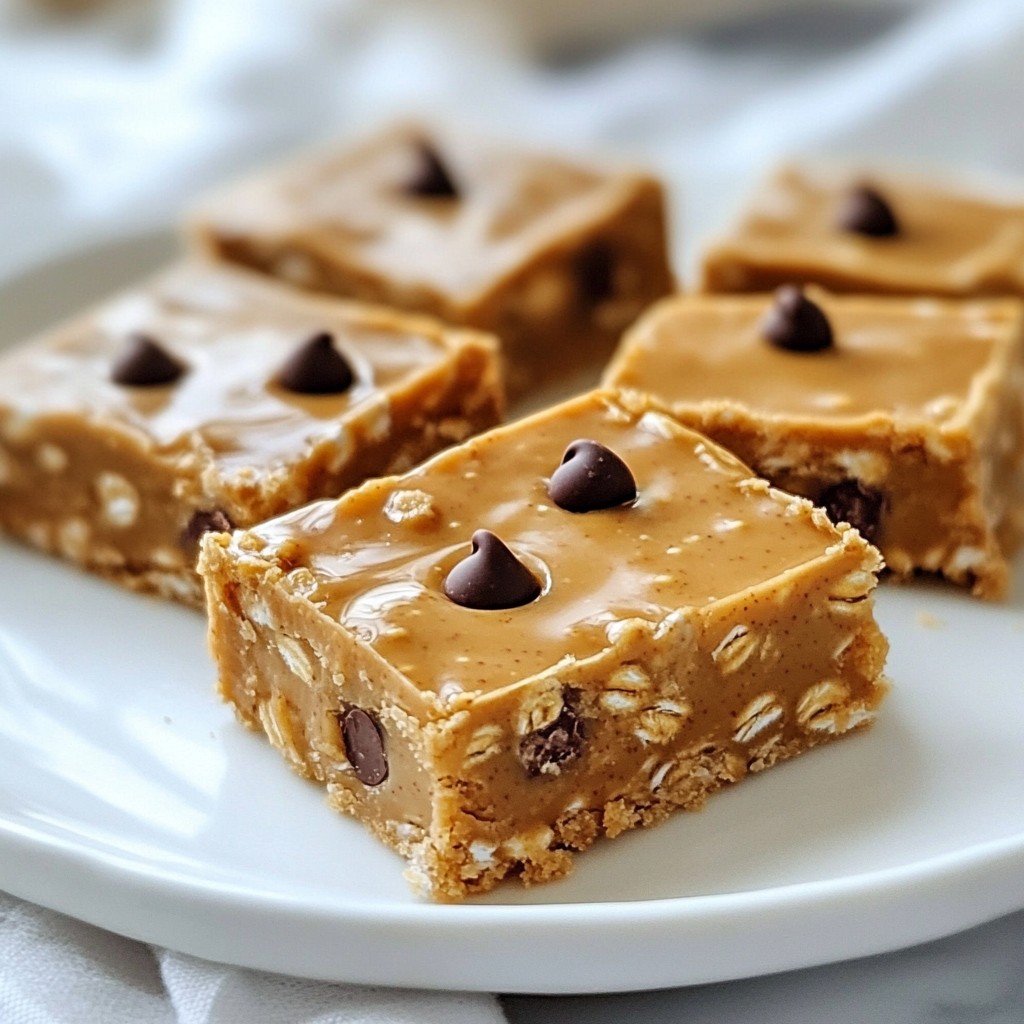 No-Bake Peanut Butter Bars Einfach und Lecker Rezept