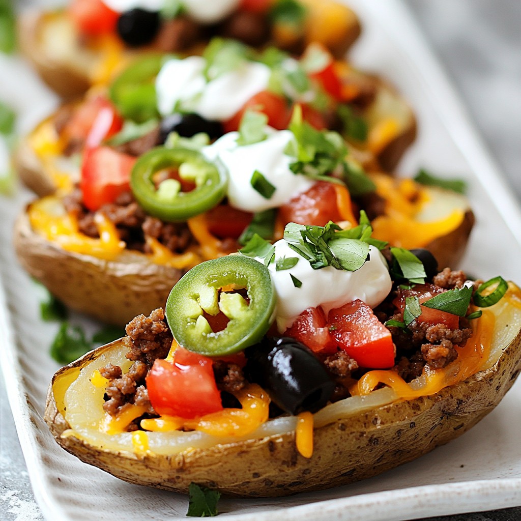 Loaded Nacho Potato Skins für jeden Anlass genießen
