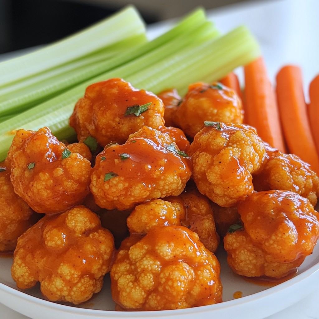 Buffalo Cauliflower Wings Knusprig und Lecker Rezept