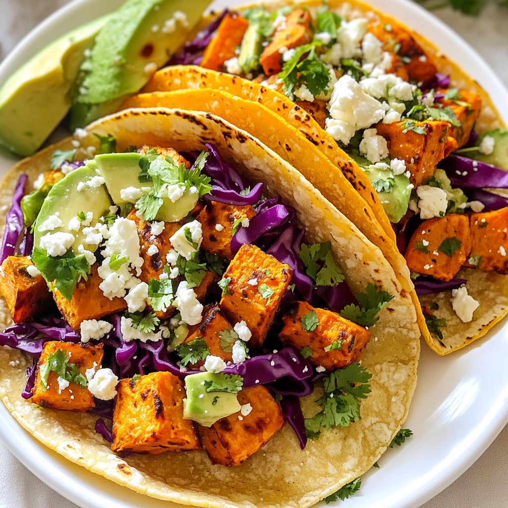 Chili Lime Süßkartoffel-Tacos Leckeres Rezept