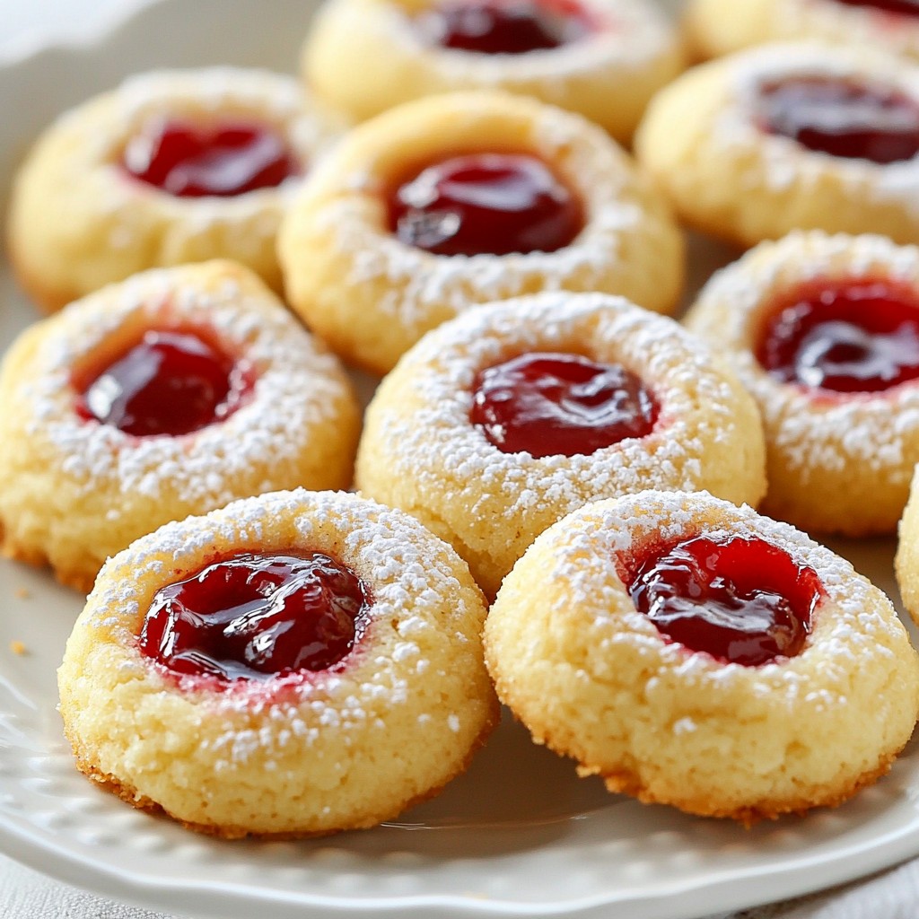 Kirsch-Pie Daumenabdruckkekse Leckere Zubereitungsidee