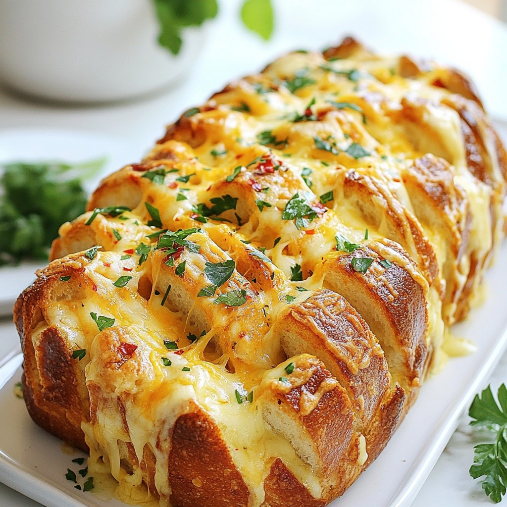 Cheesy Pull-Apart Garlic Bread Köstlicher Genuss