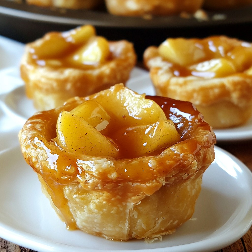 Karamell-Apfel-Pie-Tassen Lecker und Einfach Genießen