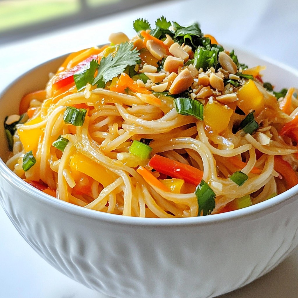 Spicy Thai Peanut Noodles Schnell und Lecker Zubereiten