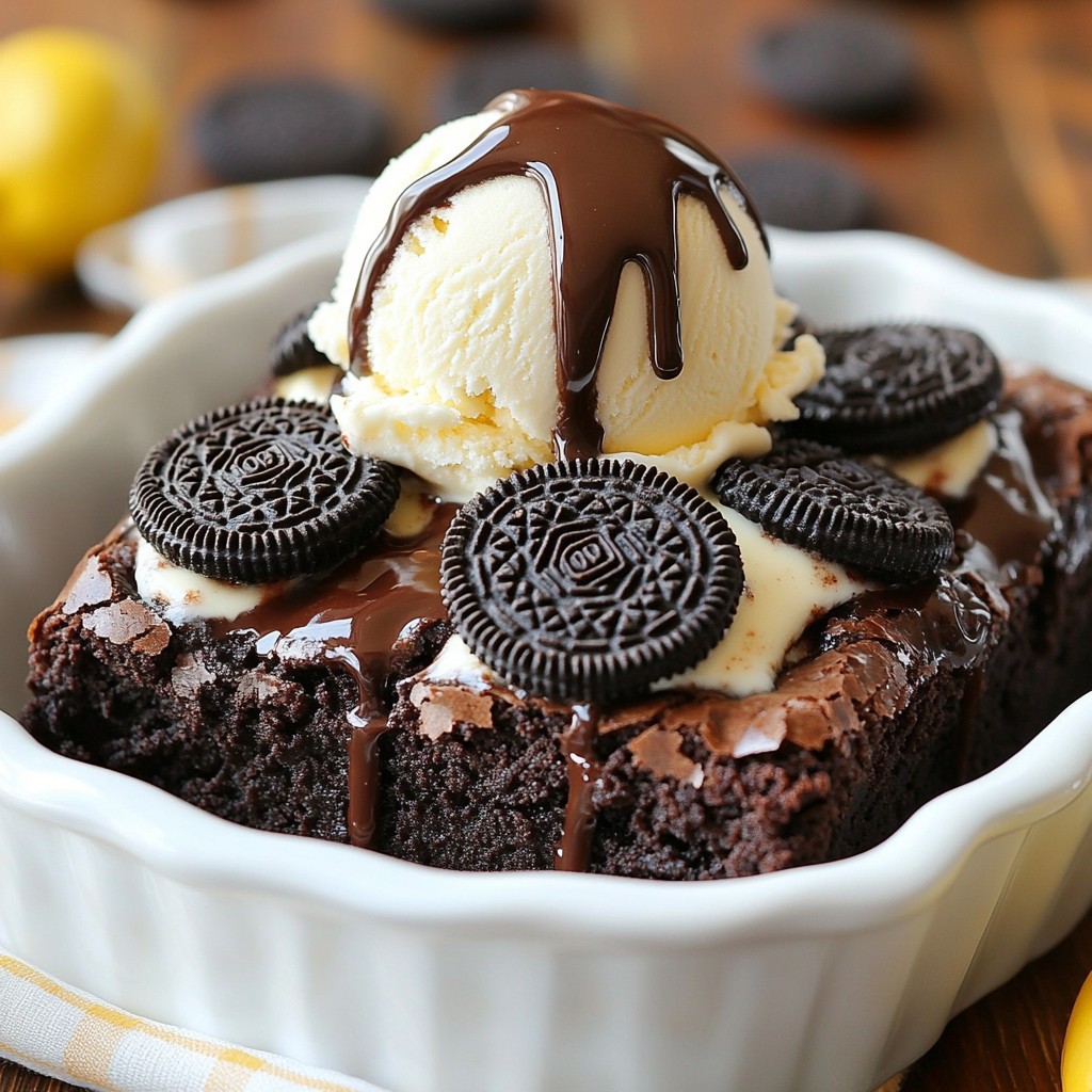 Oreo Stuffed Brownies Lecker und Einfach Zubereiten