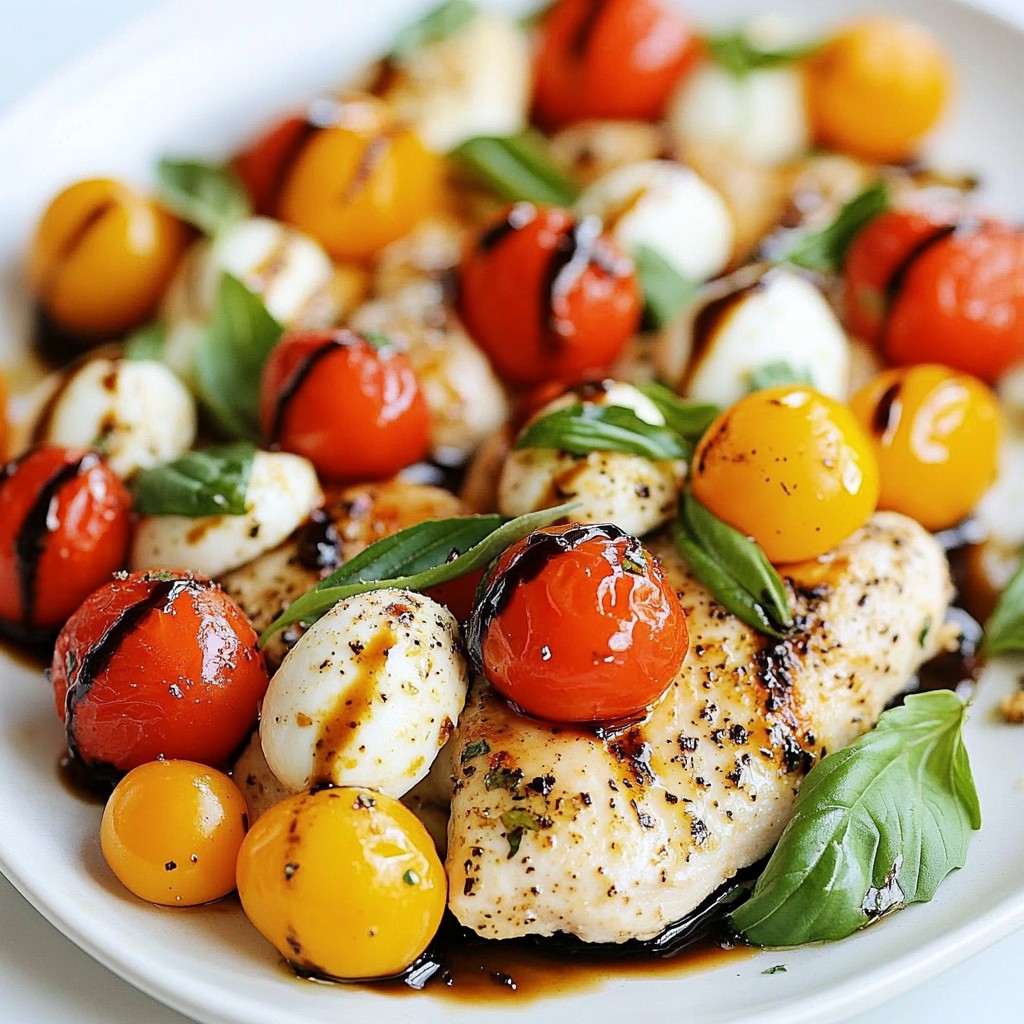 Caprese Chicken Skillet Genußvoll und Einfach Zubereiten