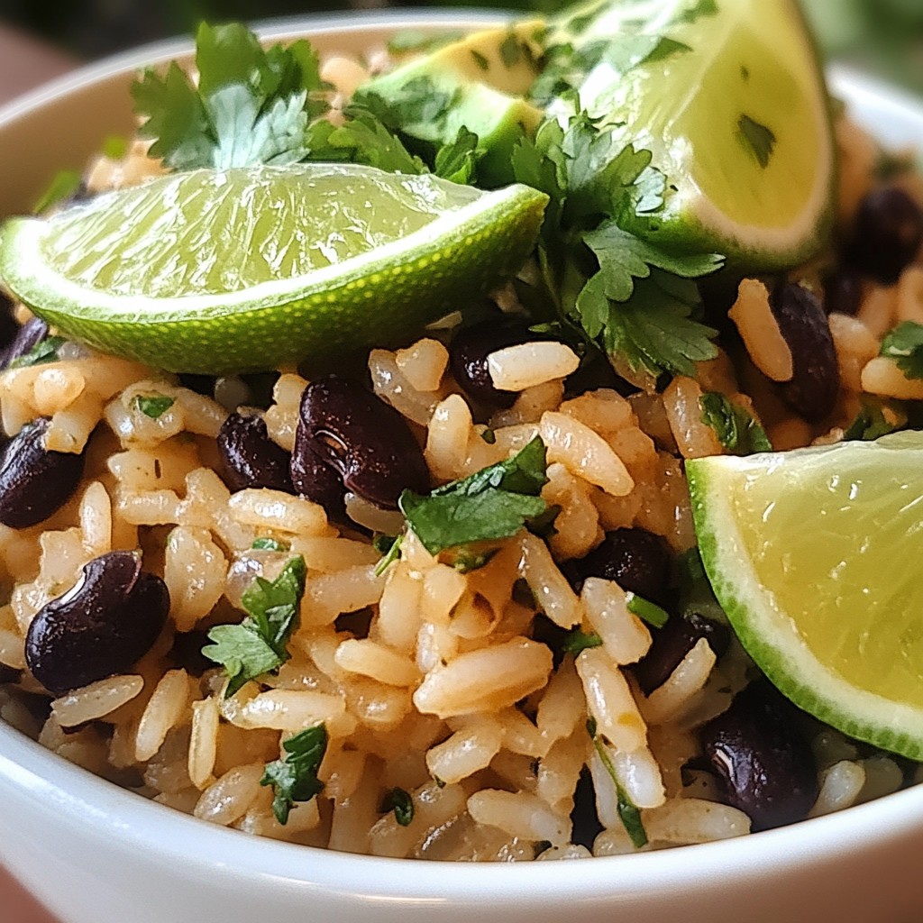 Cilantro Lime Rice and Beans Einfache Rezeptküche