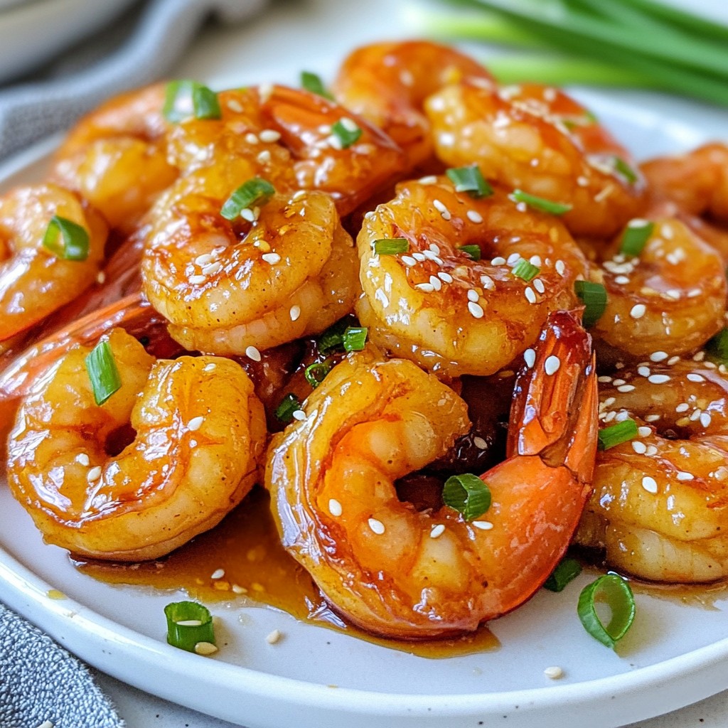 Air Fryer Honey Garlic Shrimp Schnelle und Leckereien
