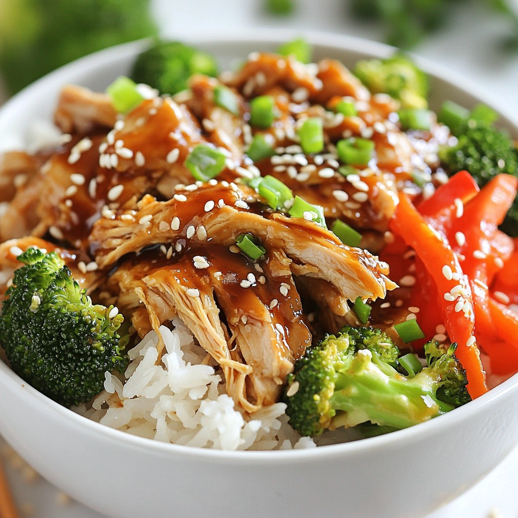 Set and Forget Teriyaki Chicken Bowls Einfach und Gut