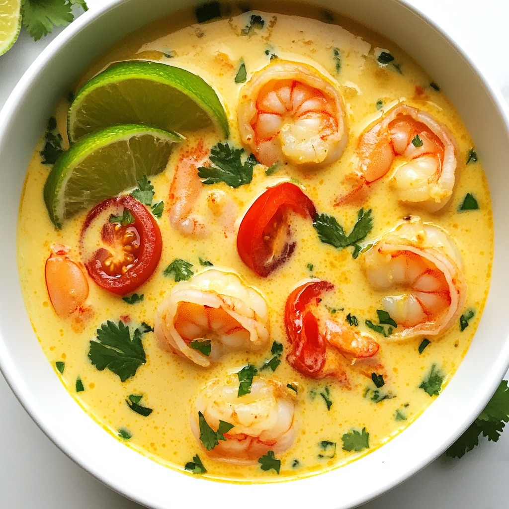 Thai Coconut Shrimp Soup Einfach und Lecker Zubereiten