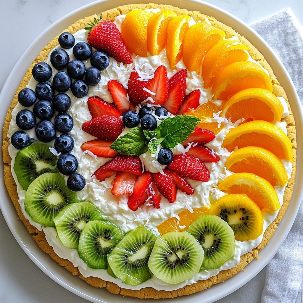 Regenbogen-Fruchtpizza Genuss für jede Gelegenheit