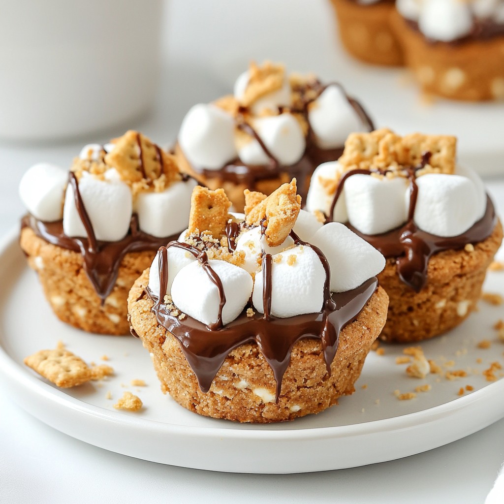S’mores Cookie Cups leckere Dessertüberraschung